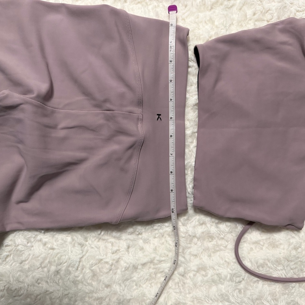 Koral Mauve High-Rise Ruched Tie-Front Leggings Set Women’s size small - Picture 4 of 8